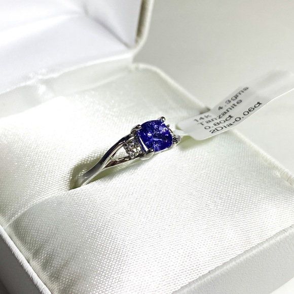 14K, Tanzanite, Diamond Appraised Ring (6.5) - Picture 3 of 10
